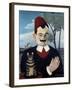 Portrait of Pierre Loti by Le Douanier Rousseau-null-Framed Giclee Print