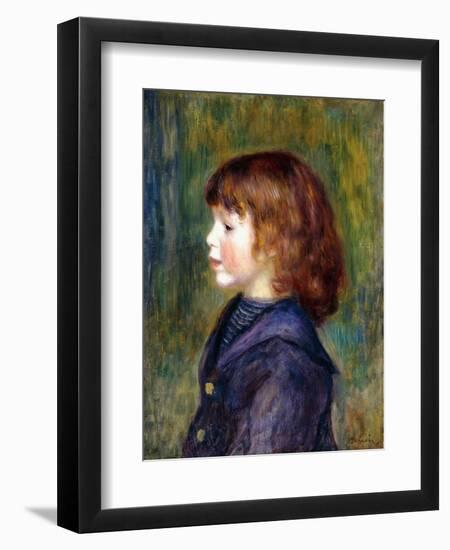 Portrait of Pierre Renoir in a Sailor Suit, 1890-Pierre-Auguste Renoir-Framed Premium Giclee Print