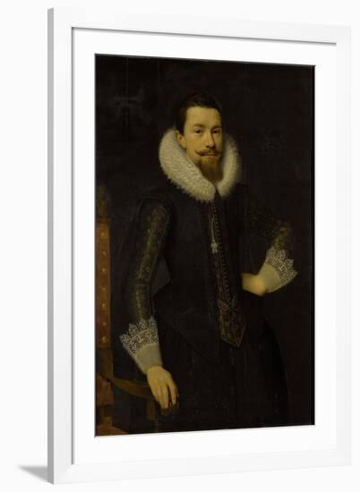 Portrait of Pieter Boudaen Courten-Salomon Mesdach-Framed Art Print