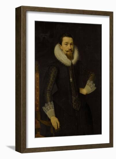 Portrait of Pieter Boudaen Courten-Salomon Mesdach-Framed Art Print