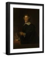 Portrait of Pieter Corneliszoon Hooft, Bailiff of Muiden, Historian and Poet-Joachim Von Sandrart-Framed Art Print