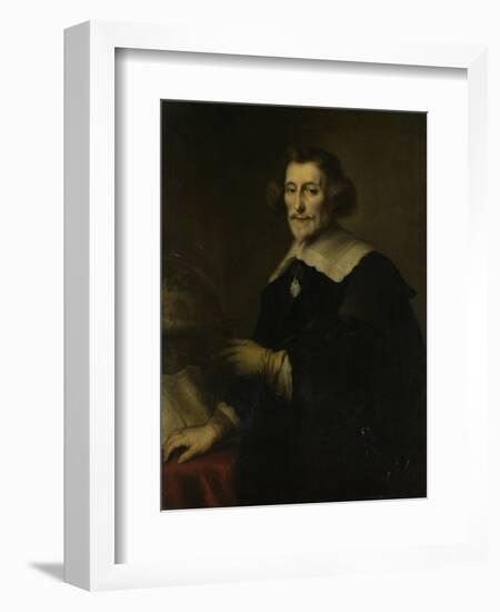 Portrait of Pieter Corneliszoon Hooft, Bailiff of Muiden, Historian and Poet-Joachim Von Sandrart-Framed Art Print