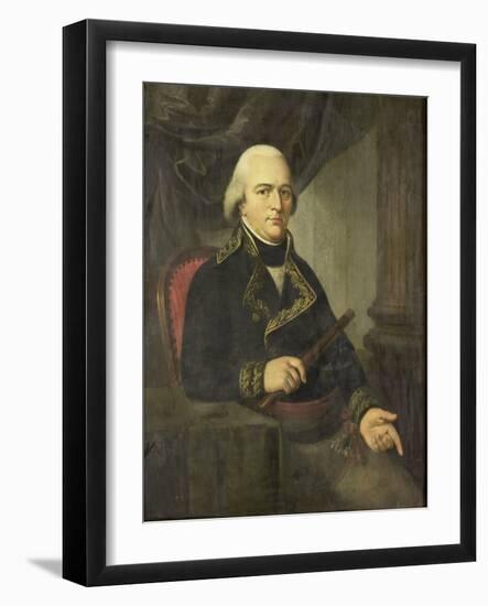 Portrait of Pieter Gerardus Van Overstraten, Governor-General of the Dutch East Indies-Adriaan De Lelie-Framed Art Print