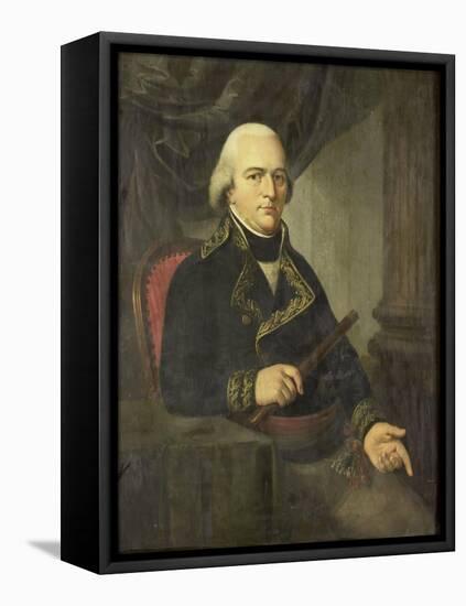 Portrait of Pieter Gerardus Van Overstraten, Governor-General of the Dutch East Indies-Adriaan De Lelie-Framed Stretched Canvas