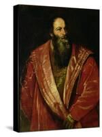 Portrait of Pietro Aretino-Titian (Tiziano Vecelli)-Stretched Canvas