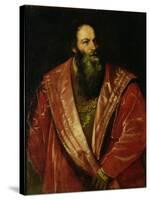 Portrait of Pietro Aretino-Titian (Tiziano Vecelli)-Stretched Canvas