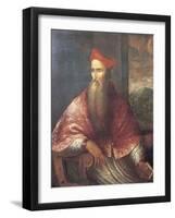 Portrait of Pietro Bembo, 1545-Titian (Tiziano Vecelli)-Framed Giclee Print