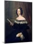 Portrait of Pilar De Jandiola, Doña Pilar De Jandiola-Antonio Maria Esquivel-Mounted Premium Giclee Print