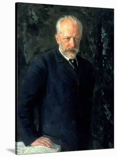 Portrait of Piotr Ilyich Tchaikovsky (1840-93), Russian Composer, 1893-Nikolai Dmitrievich Kuznetsov-Stretched Canvas