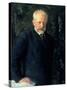 Portrait of Piotr Ilyich Tchaikovsky (1840-93), Russian Composer, 1893-Nikolai Dmitrievich Kuznetsov-Stretched Canvas