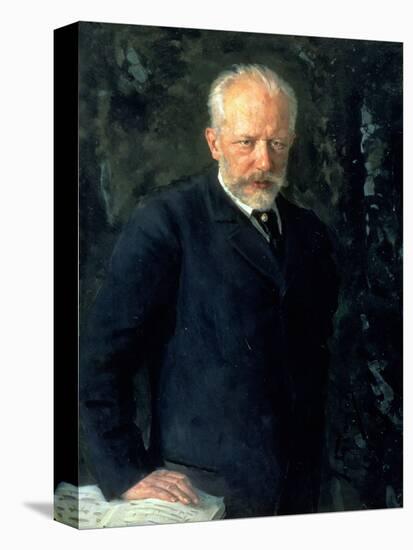 Portrait of Piotr Ilyich Tchaikovsky (1840-93), Russian Composer, 1893-Nikolai Dmitrievich Kuznetsov-Stretched Canvas