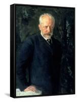 Portrait of Piotr Ilyich Tchaikovsky (1840-93), Russian Composer, 1893-Nikolai Dmitrievich Kuznetsov-Framed Stretched Canvas