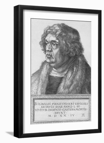 'Portrait of Pirkheimer', 1524, (1906)-Albrecht Durer-Framed Giclee Print