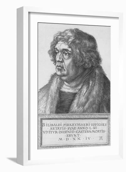 'Portrait of Pirkheimer', 1524, (1906)-Albrecht Durer-Framed Giclee Print