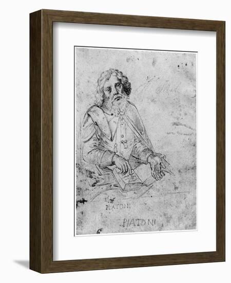 Portrait of Plato-Raphael-Framed Giclee Print