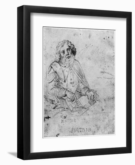 Portrait of Plato-Raphael-Framed Giclee Print