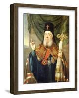 Portrait of Platon, Metropolitan of Moscow and Kolomna-Vladimir Lukich Borovikovsky-Framed Giclee Print