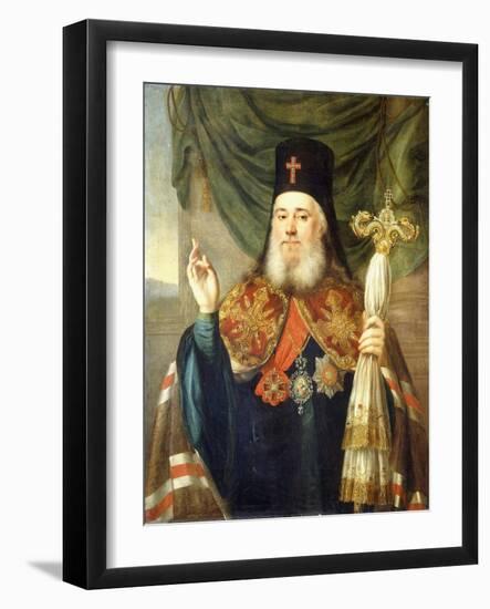 Portrait of Platon, Metropolitan of Moscow and Kolomna-Vladimir Lukich Borovikovsky-Framed Giclee Print