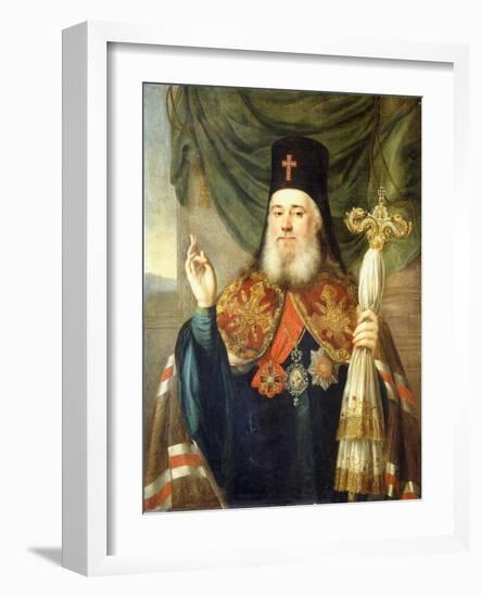 Portrait of Platon, Metropolitan of Moscow and Kolomna-Vladimir Lukich Borovikovsky-Framed Giclee Print