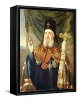 Portrait of Platon, Metropolitan of Moscow and Kolomna-Vladimir Lukich Borovikovsky-Framed Stretched Canvas