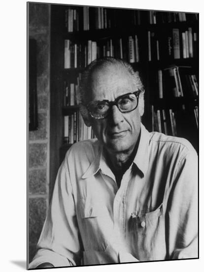 Portrait of Playwright Arthur Miller-Alfred Eisenstaedt-Mounted Premium Photographic Print