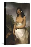 Portrait of Poedooa, Daughter of Orea, King of Ulaitea, Society Islands, Ca. 1783-John Webber-Stretched Canvas