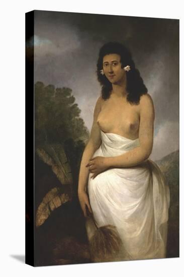 Portrait of Poedooa, Daughter of Orea, King of Ulaitea, Society Islands, Ca. 1783-John Webber-Stretched Canvas