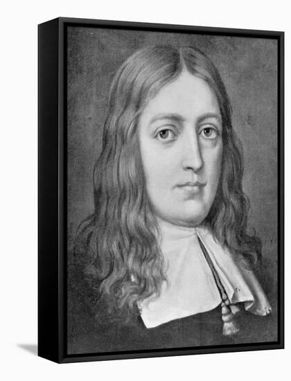 Portrait of Poet John Milton-null-Framed Stretched Canvas