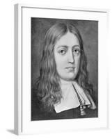 Portrait of Poet John Milton-null-Framed Giclee Print