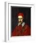 Portrait of Pope Clement Ix , Bust Length-Roman School-Framed Giclee Print