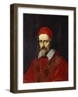 Portrait of Pope Clement Ix , Bust Length-Roman School-Framed Giclee Print