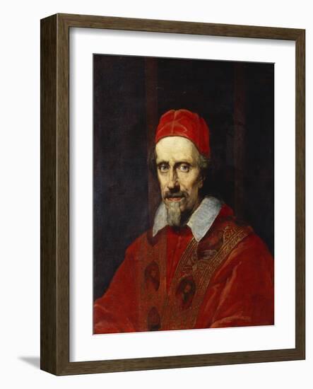 Portrait of Pope Clement Ix , Bust Length-Roman School-Framed Giclee Print