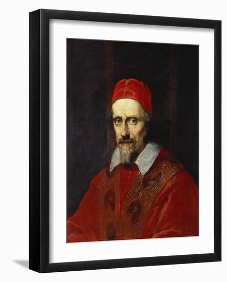 Portrait of Pope Clement Ix , Bust Length-Roman School-Framed Giclee Print