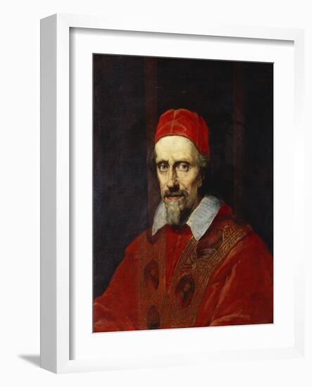 Portrait of Pope Clement Ix , Bust Length-Roman School-Framed Giclee Print