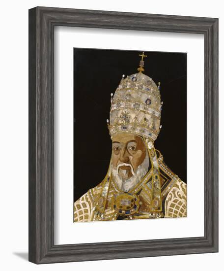 Portrait of Pope Clement VIII, 1600-1-Jacopo Ligozzi-Framed Giclee Print