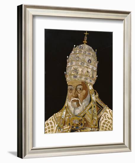 Portrait of Pope Clement VIII, 1600-1-Jacopo Ligozzi-Framed Giclee Print