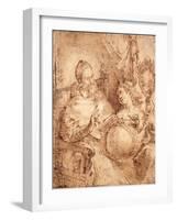 Portrait of Pope Gregory Xiii, Three-Quarter Length, Seated in an Armchair-Bartolomeo Passarotti-Framed Giclee Print