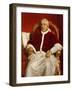 Portrait of Pope Gregory XVI (1765-184)-Paul Hippolyte Delaroche-Framed Giclee Print