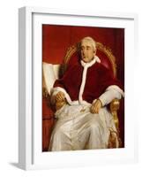 Portrait of Pope Gregory XVI (1765-184)-Paul Hippolyte Delaroche-Framed Giclee Print
