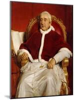 Portrait of Pope Gregory XVI (1765-184)-Paul Hippolyte Delaroche-Mounted Giclee Print