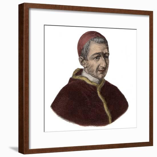 Portrait of Pope Gregory XVI-Stefano Bianchetti-Framed Giclee Print