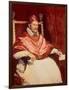 Portrait of Pope Innocent X (1574-1655), 1650-Diego Velazquez-Framed Giclee Print