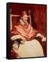 Portrait of Pope Innocent X (1574-1655), 1650-Diego Velazquez-Framed Stretched Canvas