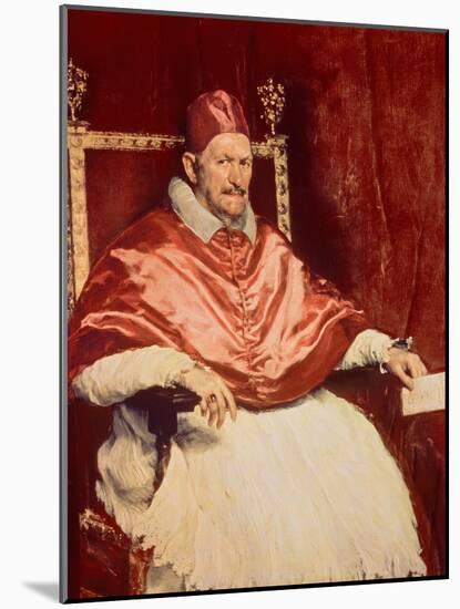 Portrait of Pope Innocent X (1574-1655), 1650-Diego Velazquez-Mounted Giclee Print
