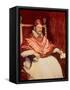 Portrait of Pope Innocent X (1574-1655), 1650-Diego Velazquez-Framed Stretched Canvas