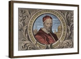 Portrait of Pope Innocent X-Stefano Bianchetti-Framed Giclee Print