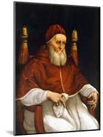 Portrait of Pope Julius II (1503-1513). Painting by Raphael (Raffaello Sanzio). Florence, Uffizi Mu-Raphael (1483-1520)-Mounted Giclee Print