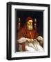 Portrait of Pope Julius II (1503-1513). Painting by Raphael (Raffaello Sanzio). Florence, Uffizi Mu-Raphael (1483-1520)-Framed Giclee Print