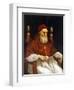 Portrait of Pope Julius II (1503-1513). Painting by Raphael (Raffaello Sanzio). Florence, Uffizi Mu-Raphael (1483-1520)-Framed Giclee Print