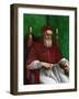 Portrait of Pope Julius II, 1511-Raphael-Framed Giclee Print